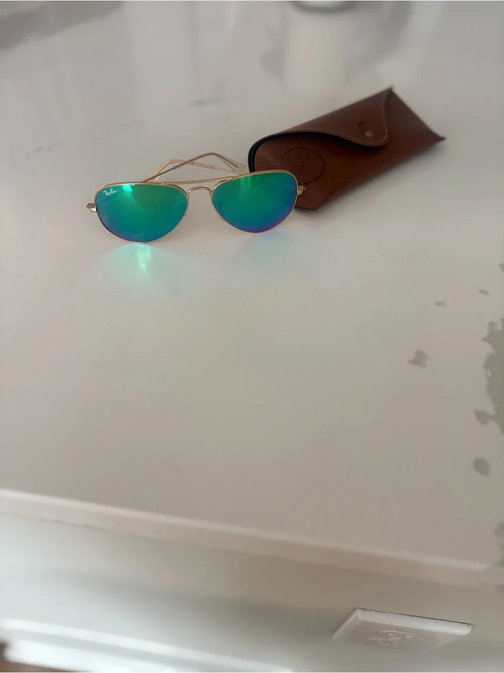 Ray-Ban Aviators | Flash Lenses - Gradient | Gold
